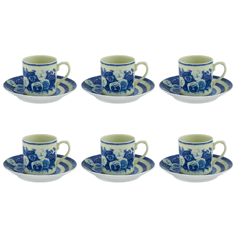 XÍCARA DE CAFÉ THE MEANING DE PORCELANA COM 6 VISTA ALEGRE