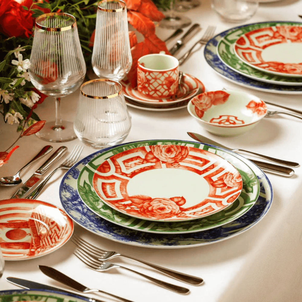 PRATO RASO THE MEANING DE PORCELANA COM 6 VISTA ALEGRE