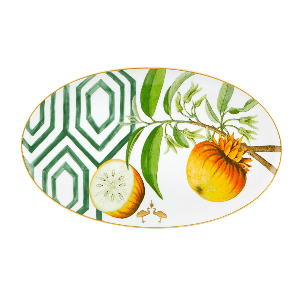 TRAVESSA OVAL AMAZÔNIA DE PORCELANA 39CM VISTA ALEGRE