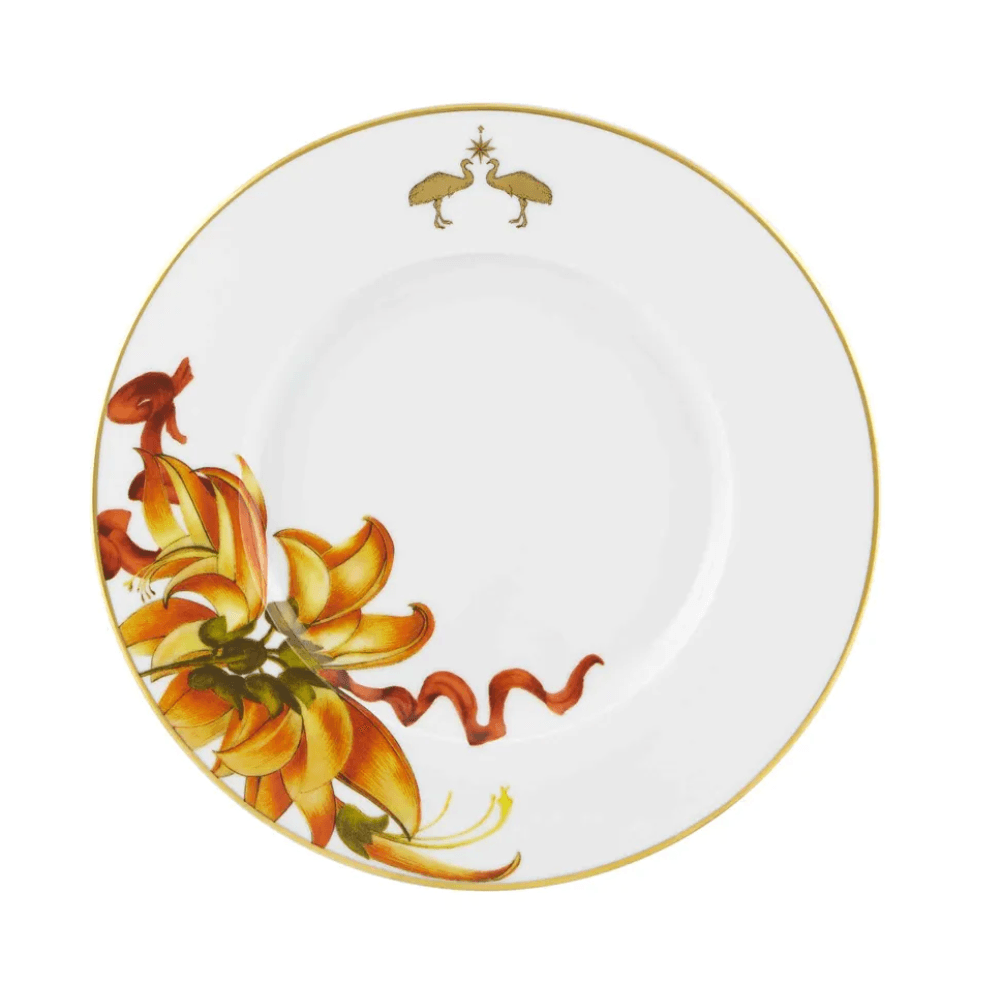 PRATO DE SOBREMESA AMAZÔNIA DE PORCELANA 23CM COM 6 VISTA ALEGRE
