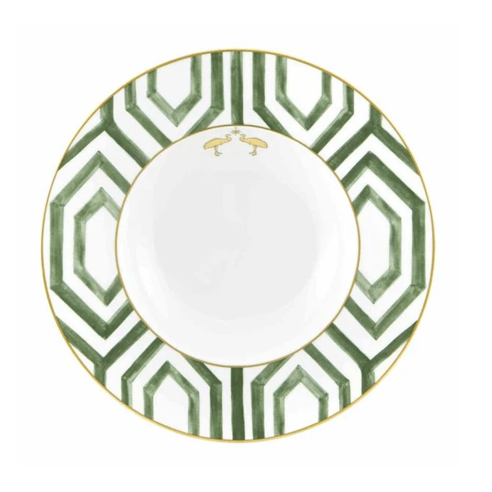 PRATO FUNDO AMAZÔNIA DE PORCELANA COM 6 VISTA ALEGRE