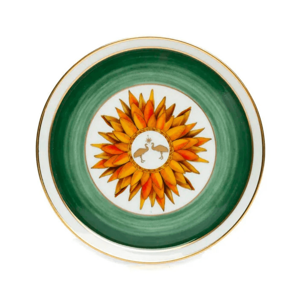 PRATO DE BOLO COM PÉ AMAZÔNIA DE PORCELANA 17CM VISTA ALEGRE