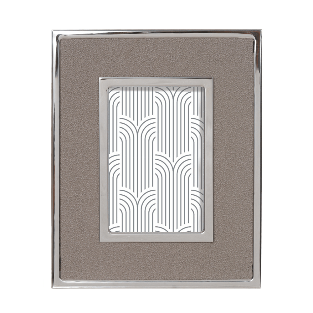 PORTA RETRATO TEXTURA DE METAL 10X15CM