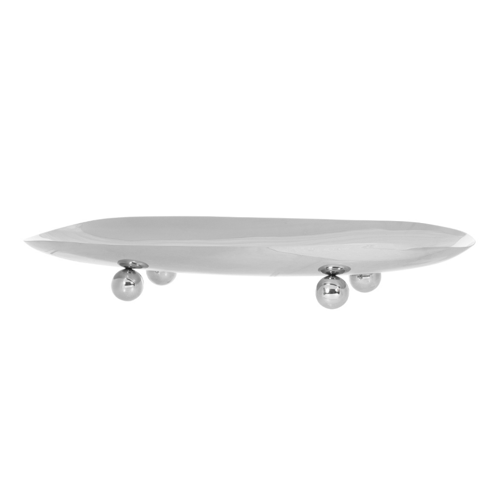 CENTRO DE MESA KUBA DE AÇO INOX 59CM