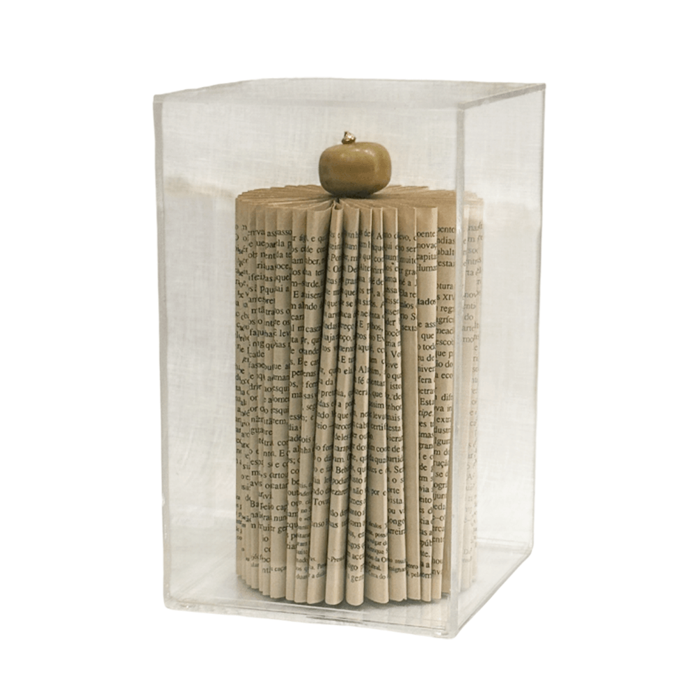 ESCULTURA LIVRO CARROSSEL DE ACRÍLICO 22CM