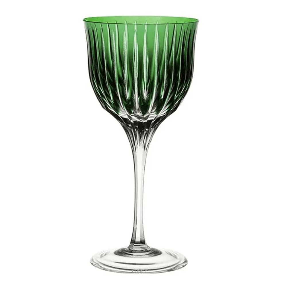 TAÇA DE ÁGUA GREEN DE CRISTAL 520ML COM 6 STRAUSS