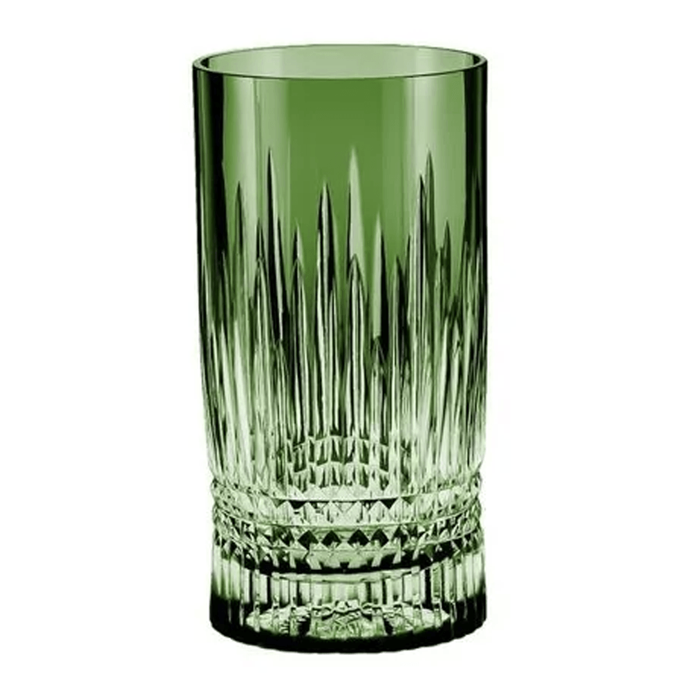 COPO LONG DRINK GREEN DE CRISTAL 400ML COM 6 STRAUSS