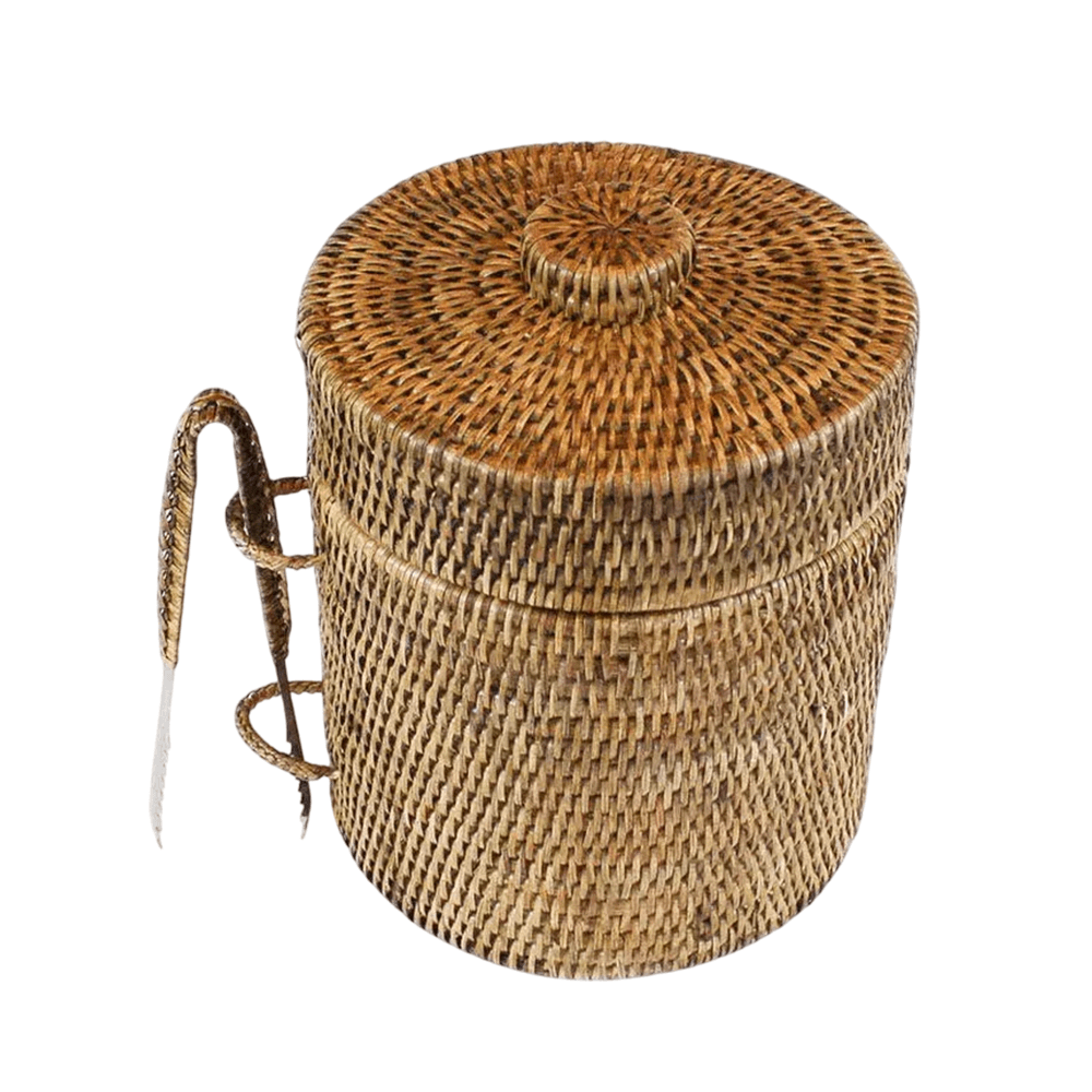BALDE PARA GELO DE RATTAN 25CM