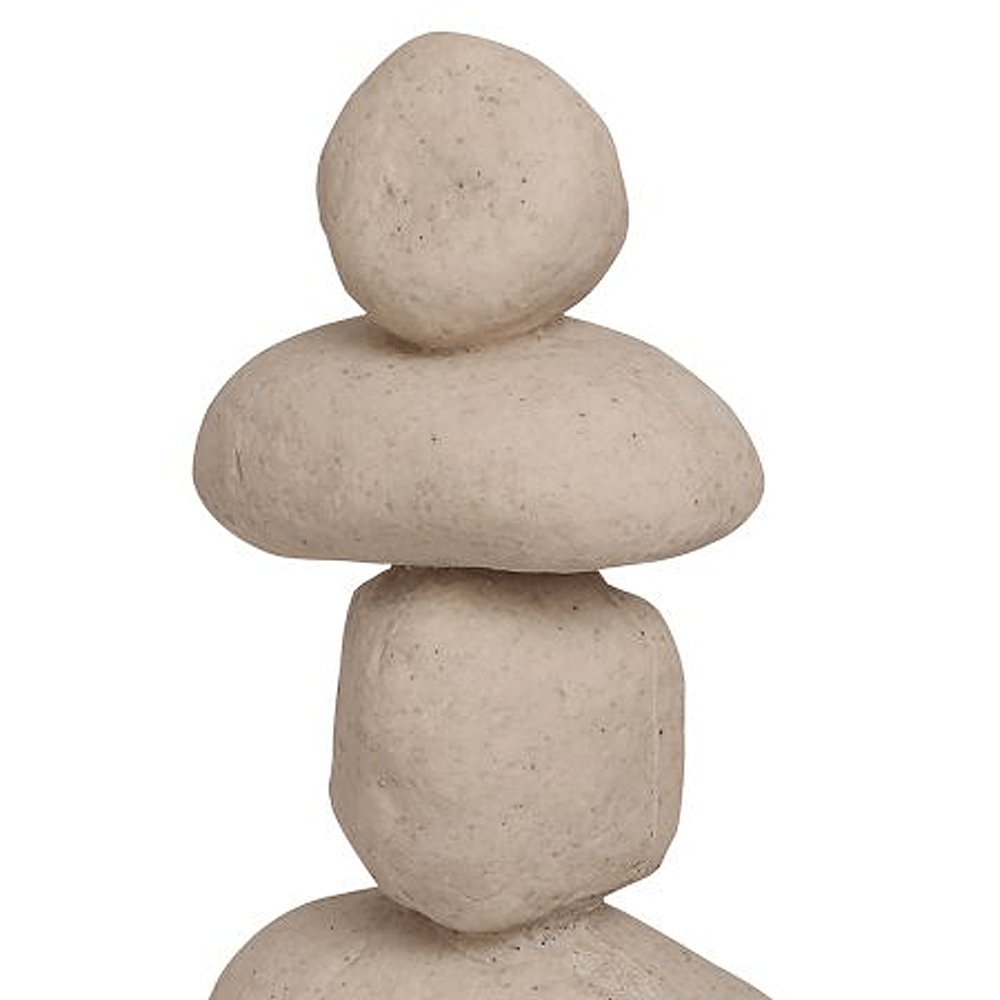 ESCULTURA PEDRA SOBRE PEDRA EM POLIRESINA 50CM