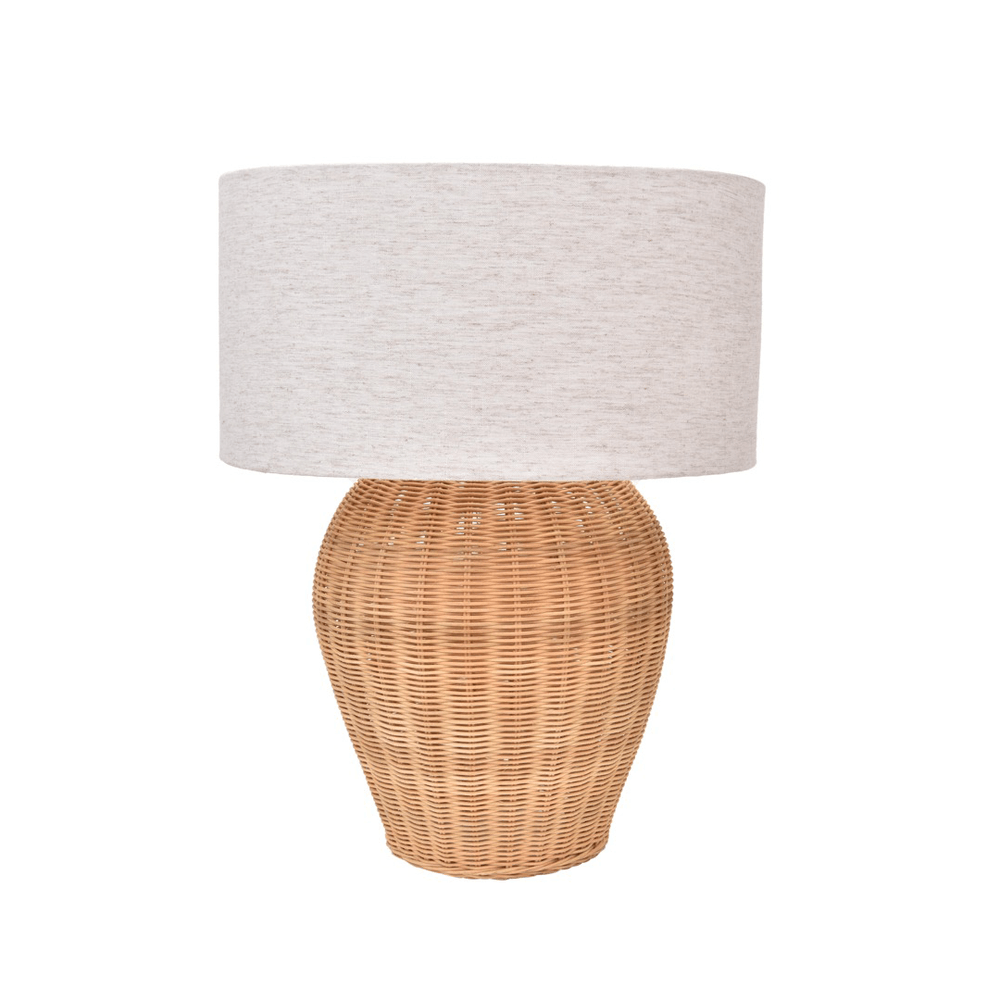 ABAJOUR DE RATTAN 64X35CM