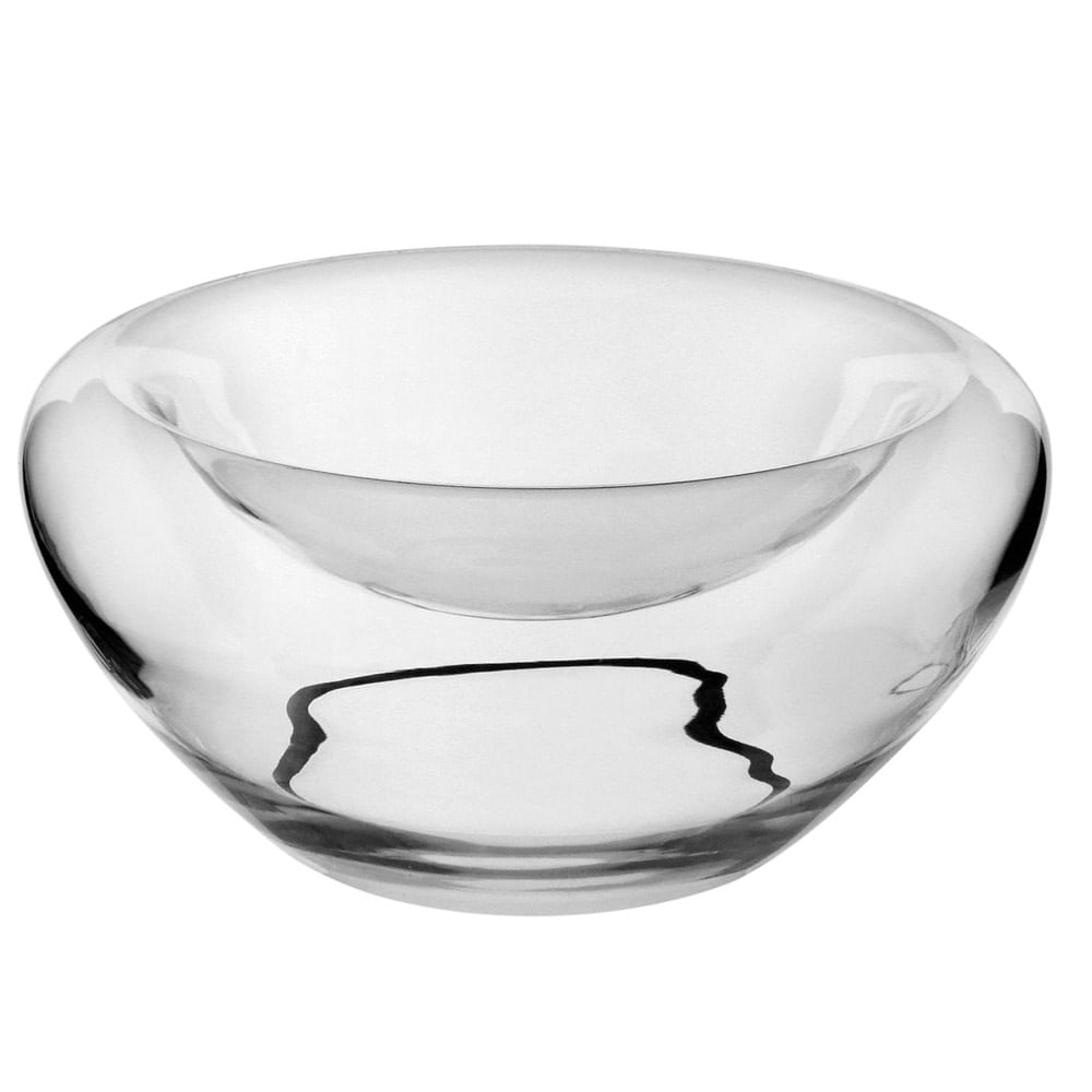 CENTRO DE MESA DE VIDRO PAREDE DUPLA 40CM