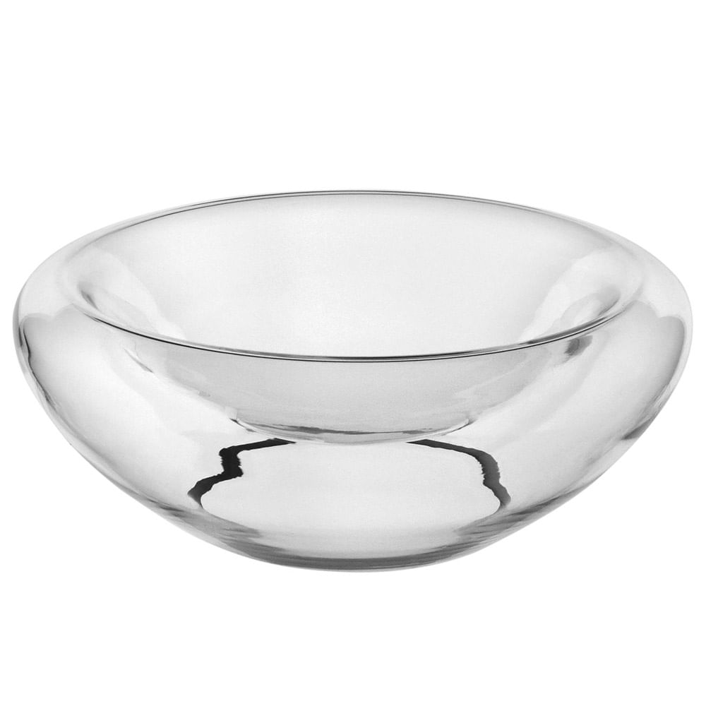 CENTRO DE MESA DE VIDRO PAREDE DUPLA 30CM