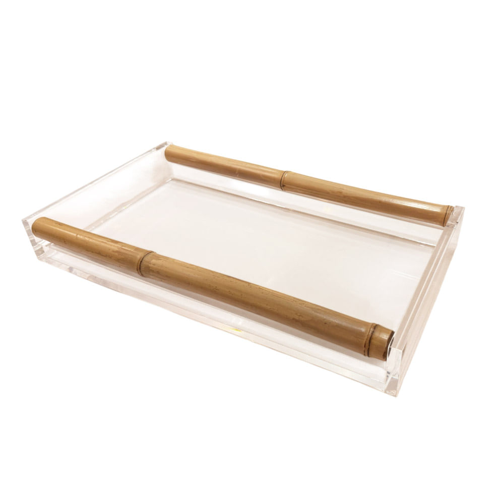 BANDEJA SAINT TROPEZ DE ACRILICO 56X31X7CM