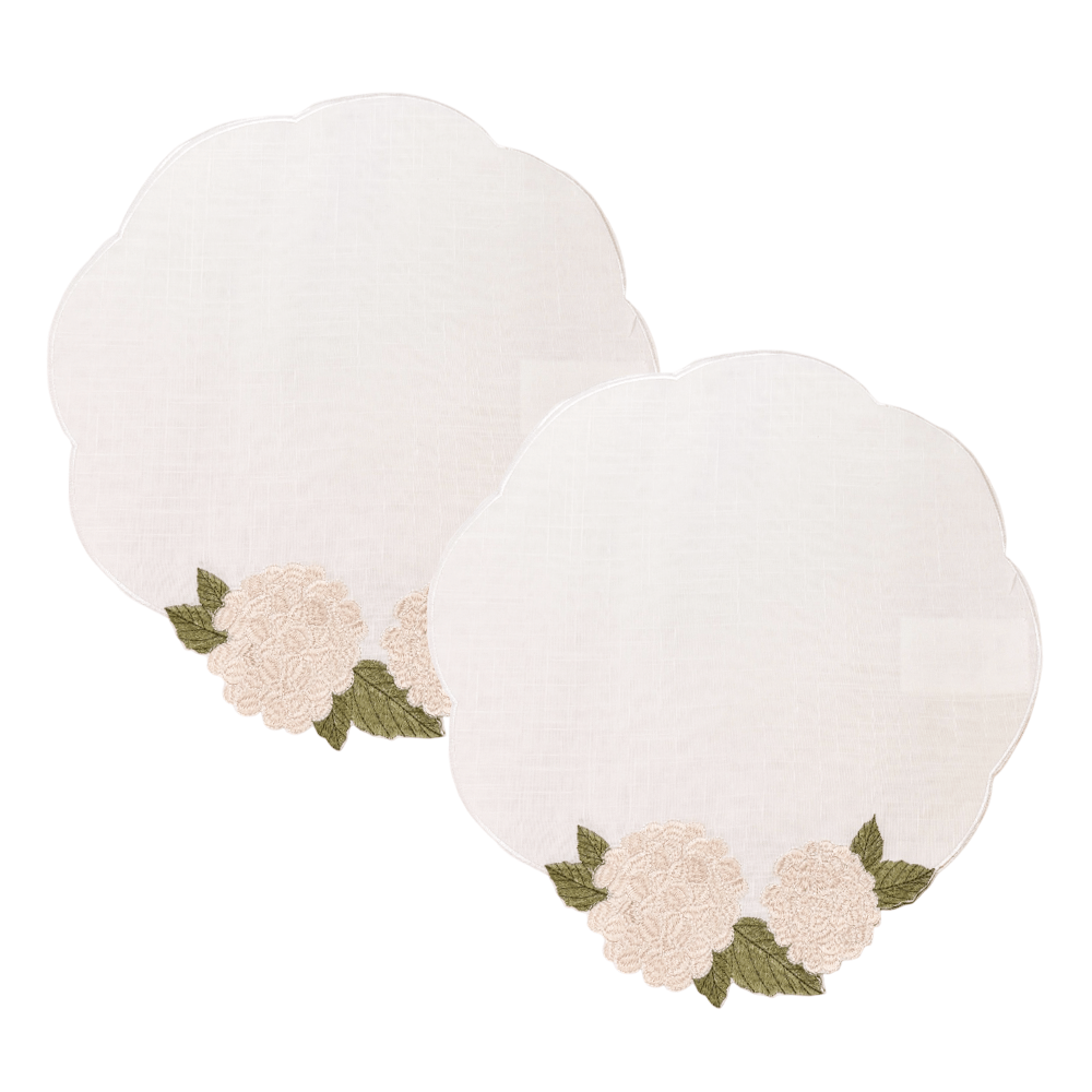 JOGO AMERICANO  HORTÊNSIA 40CM COM 2