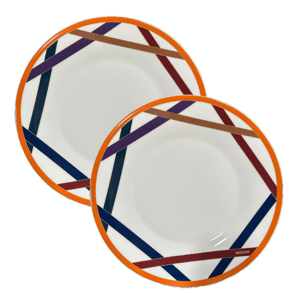 PRATO RASO NASTRI EM PORCELANA MISSONI COM 2