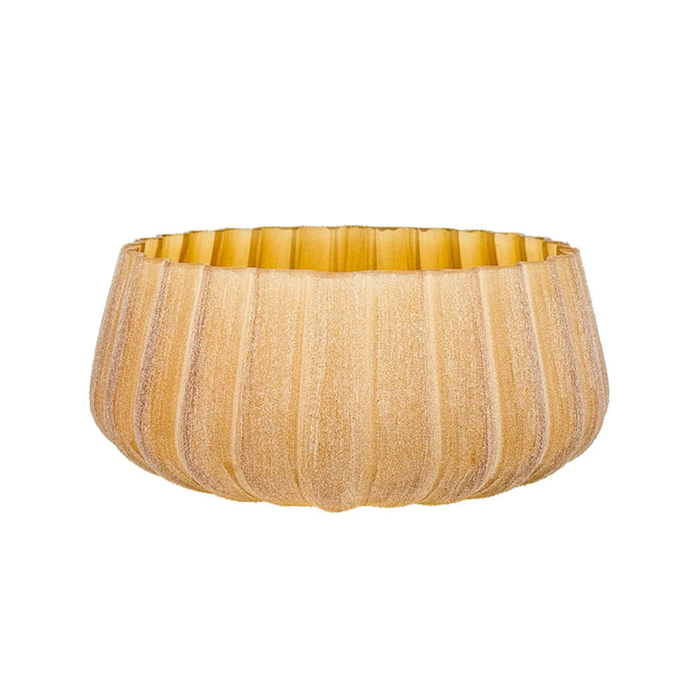 VASO DECORATIVO EM VIDRO FOSCO 35X16CM