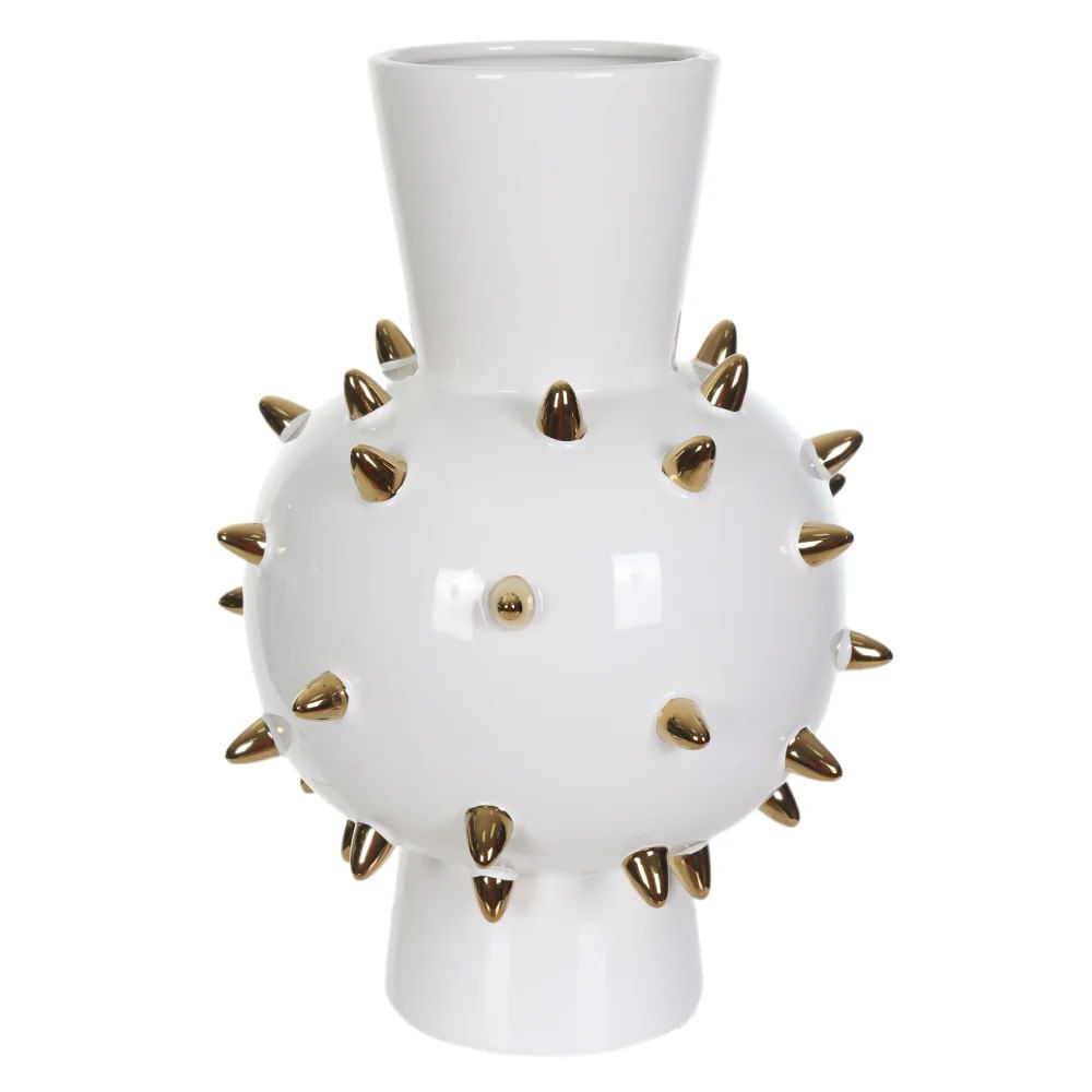 VASO SPIKES DE CERÂMICA 35CM